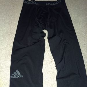 Adidas climalite running tights black sz L